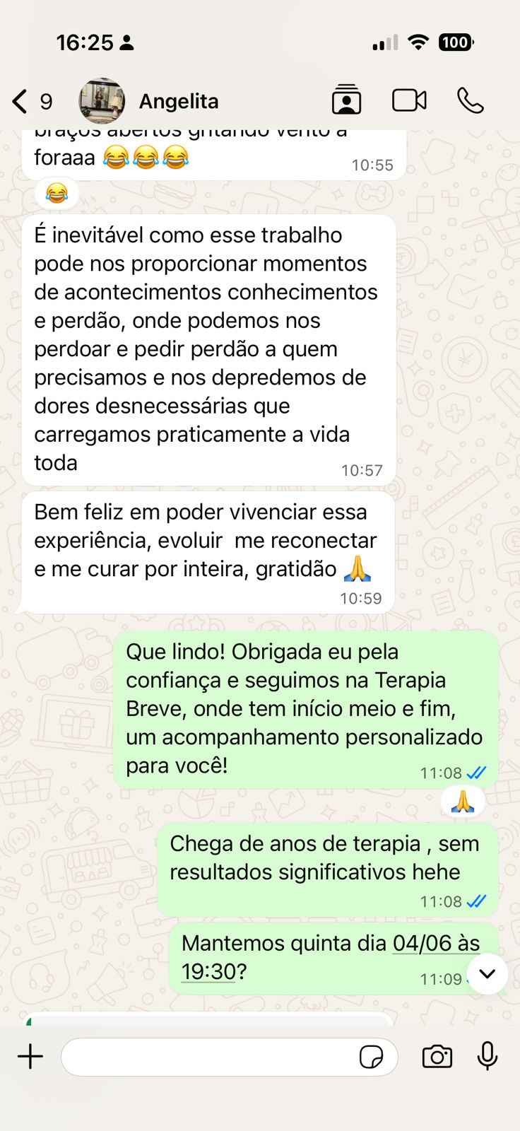 Depoimento WhatsApp 1