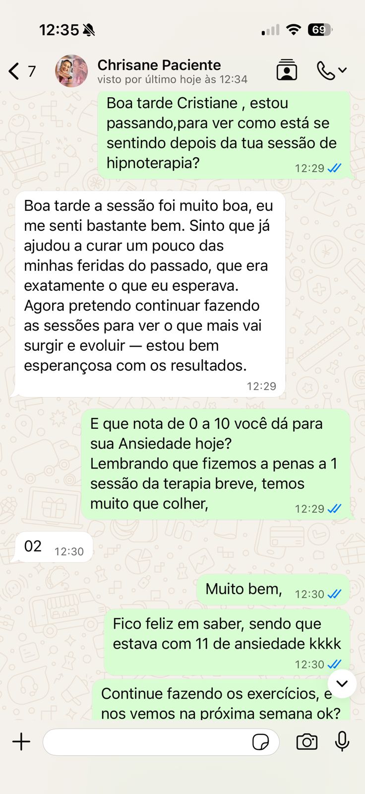 Depoimento WhatsApp 3